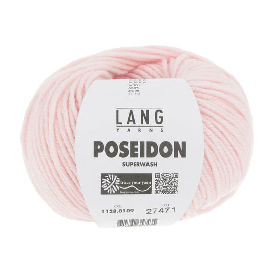Lang Yarns Poseidon haakgaren zacht roze - duurzaam garen voor diverse projecten