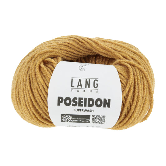 Lang Yarns Poseidon haakgaren oker - stevig garen voor winterkleding