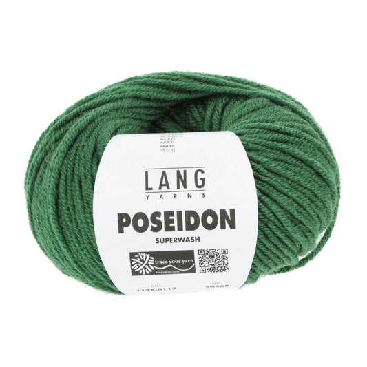 Lang Yarns Poseidon haakgaren groen - kleurrijk garen voor breien en haken
