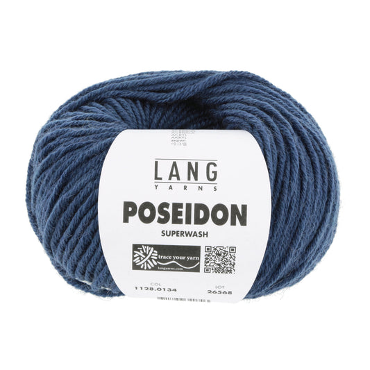 Lang Yarns Poseidon breigaren donker jeans - duurzaam garen voor breien en haken