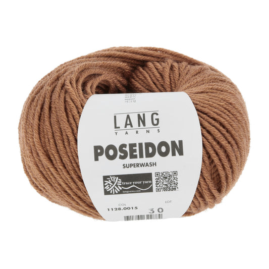 Lang Yarns Poseidon breigaren nougat - ideaal voor gehaakte dekens en kleding