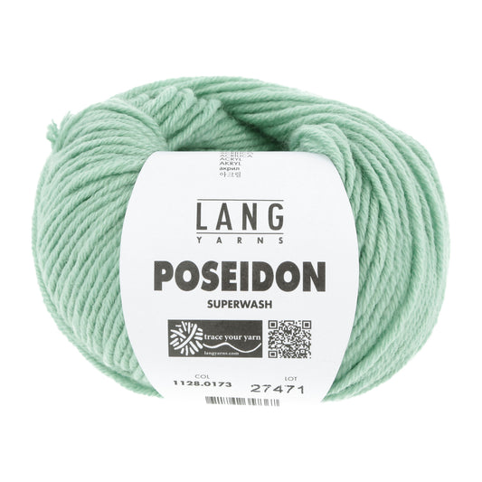 Lang Yarns Poseidon haakgaren licht jade - stevig garen voor winterkleding