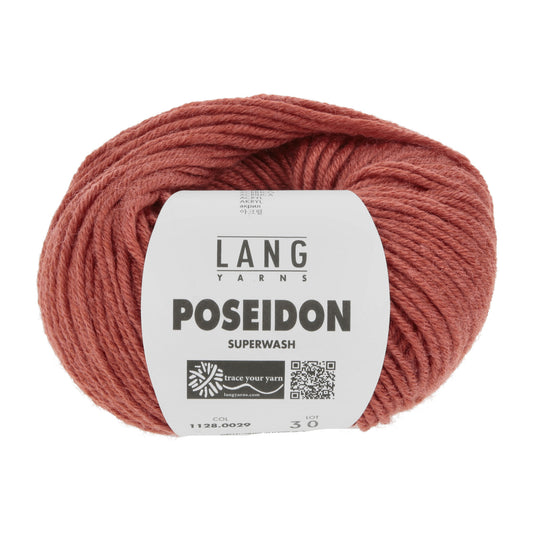 Lang Yarns Poseidon haakgaren meloen - ideaal voor gehaakte dekens en kleding