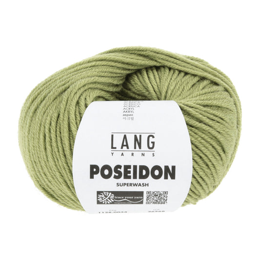 Lang Yarns Poseidon haakgaren appelgroen - ideaal voor gehaakte dekens en kleding