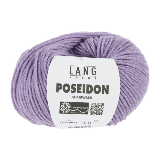 Lang Yarns Poseidon breigaren licht lila - duurzaam garen voor breien en haken
