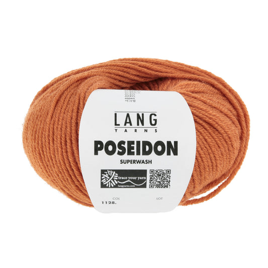 Lang Yarns Poseidon haakgaren oranje - kleurrijk garen voor breien en haken