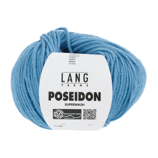 Lang Yarns Poseidon haakgaren turquoise - stevig garen voor winterkleding