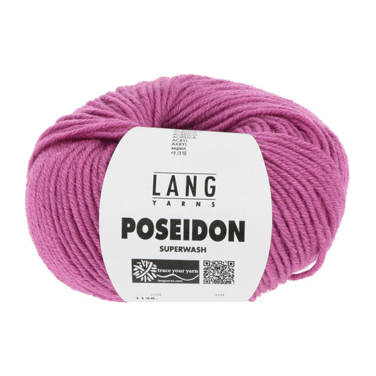 Lang Yarns Poseidon breigaren roze - duurzaam garen voor breien en haken
