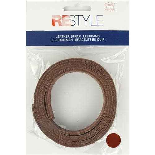 Leerband 120x3cm 987 bruin