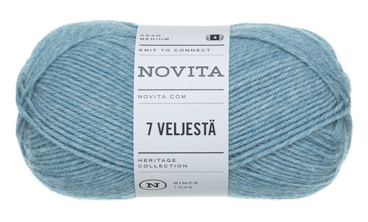 Novita 7 Brothers/7 Veljesta in ice – Veelzijdige wol-polyamide mengeling