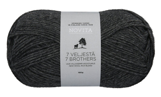 Novita 7 Brothers/7 Veljesta in graphite – Warme en comfortabele wol