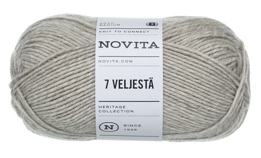 Novita 7 Brothers/7 Veljesta in sand – Perfect voor warme sokken en truien