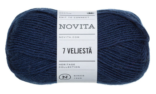 Novita 7 Brothers/7 Veljesta in navy – Ideaal voor breien en haken