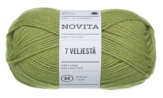 Novita 7 Brothers/7 Veljesta in artichoke – Ideaal voor breien en haken