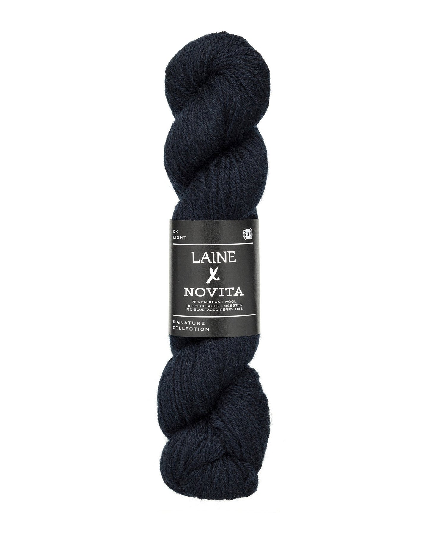Novita Laine 4ply breigaren in silent storm - fijne wol voor luxe projecten