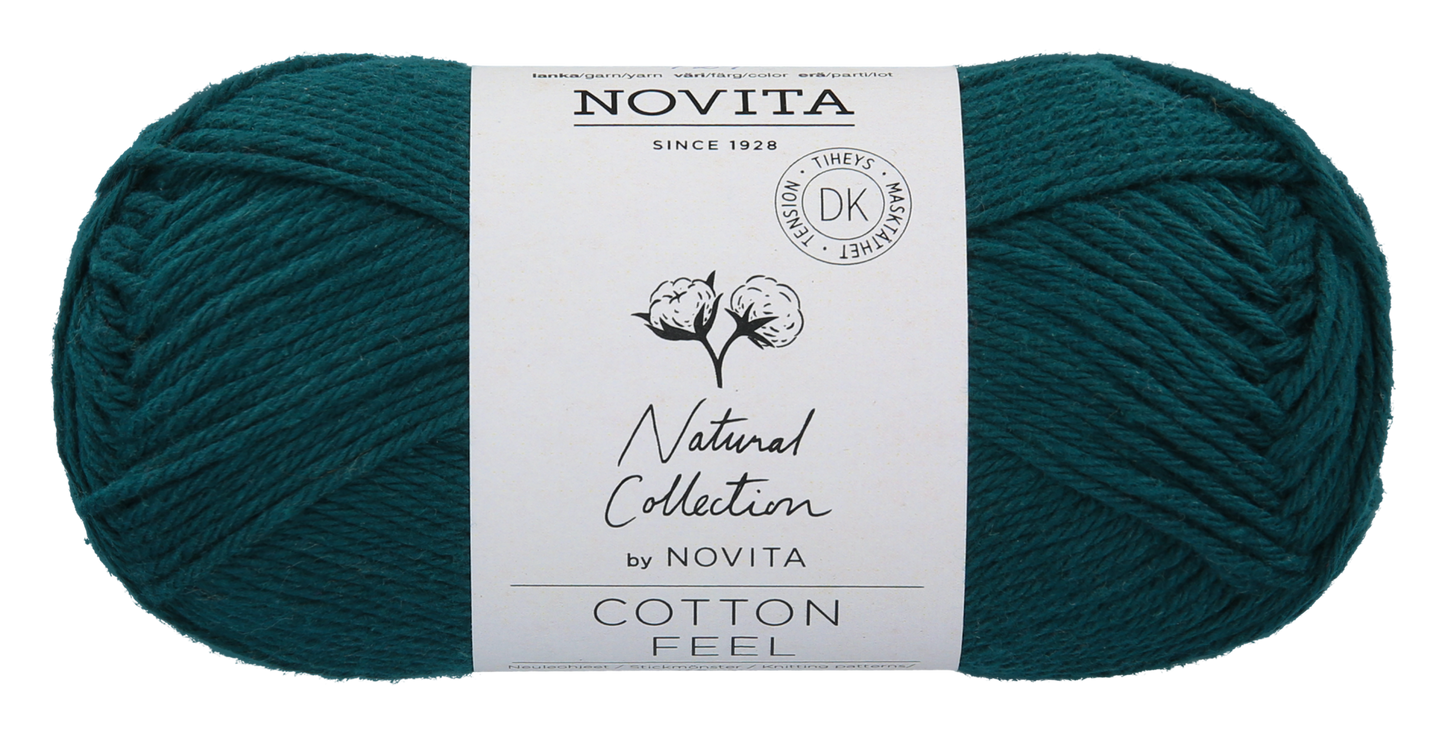Novita Cotton Feel breigaren in Thunder – hoogwaardig katoengaren voor comfortabele projecten
