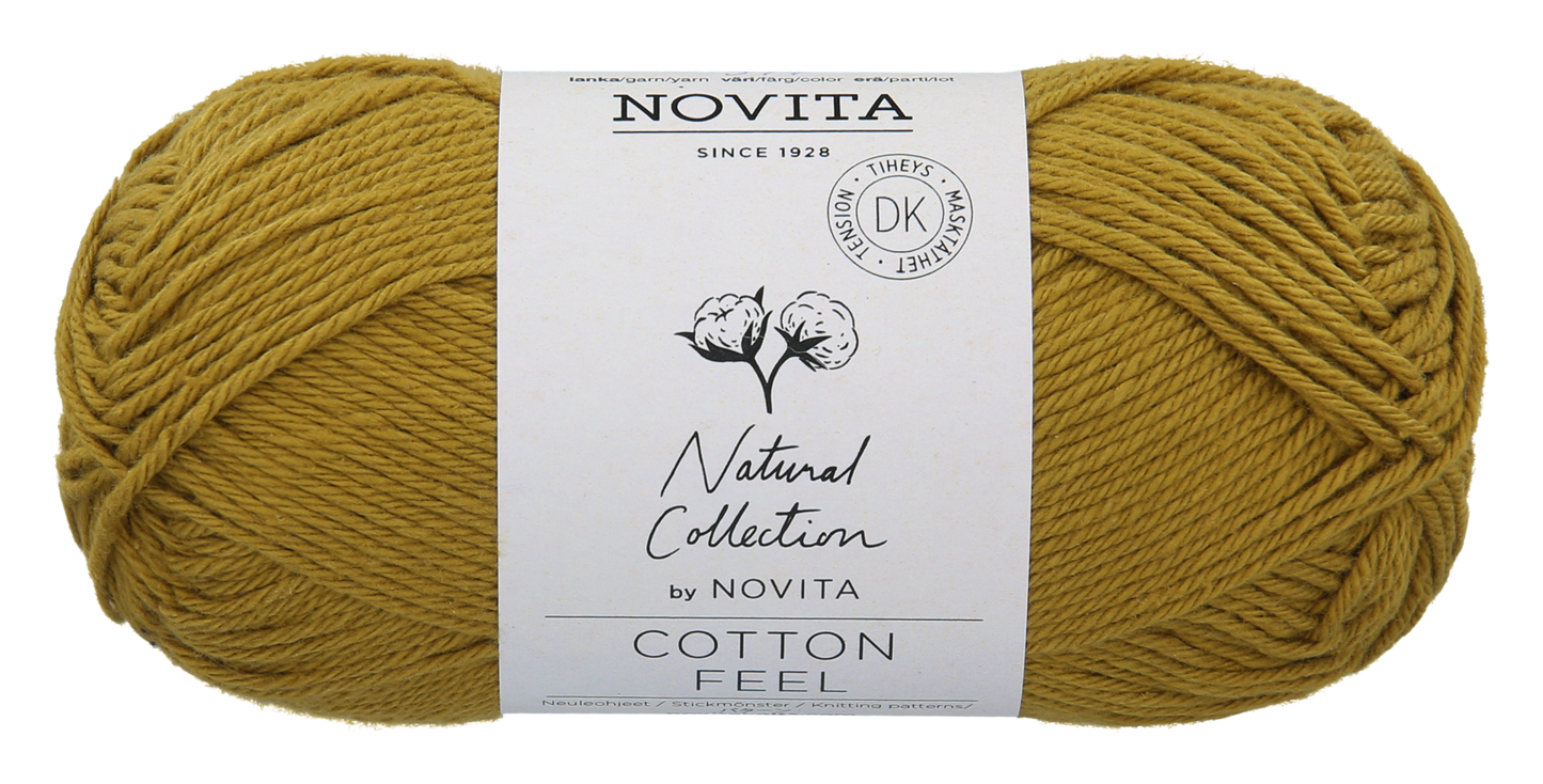 Novita Cotton Feel breigaren in Savannah – zijdezacht katoen voor ademende creaties