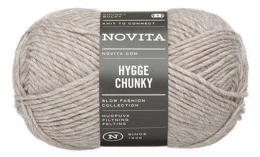 Novita Hygge Wool in sand – volumineus garen voor breien en haken