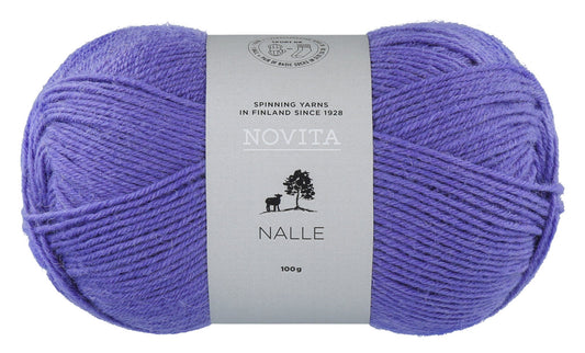 Novita Nalle sokkengaren in lavender - Zachte paarse kleur voor romantische projecten