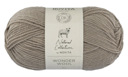 Novita Wonder Wool DK in Black Grouse 50gr. - Zacht en duurzaam 100% wolgaren voor breien en haken