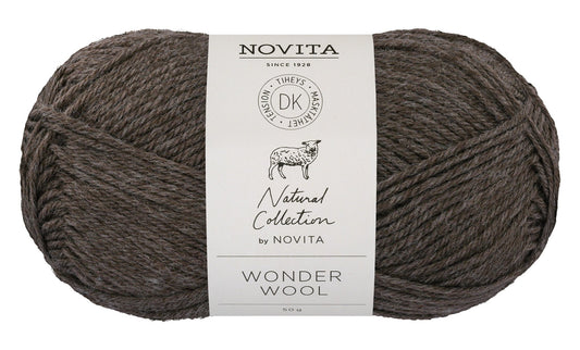 Novita Wonder Wool DK in False Morel 50gr. - Zacht en duurzaam 100% wolgaren voor breien en haken