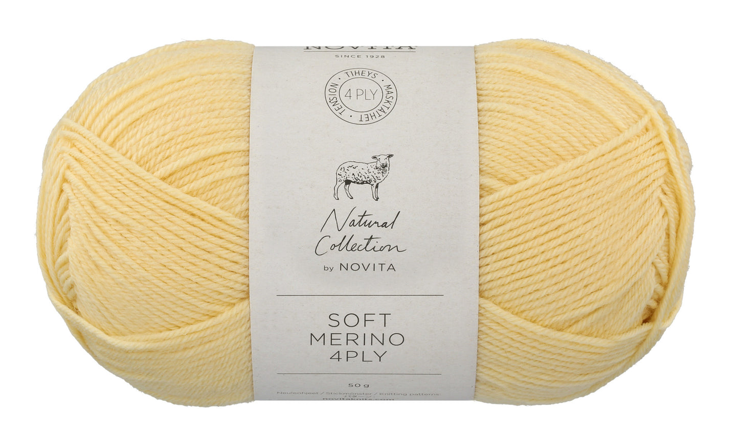 Novita Soft Merino 4-ply in meringue - duurzaam en mulesing free garen