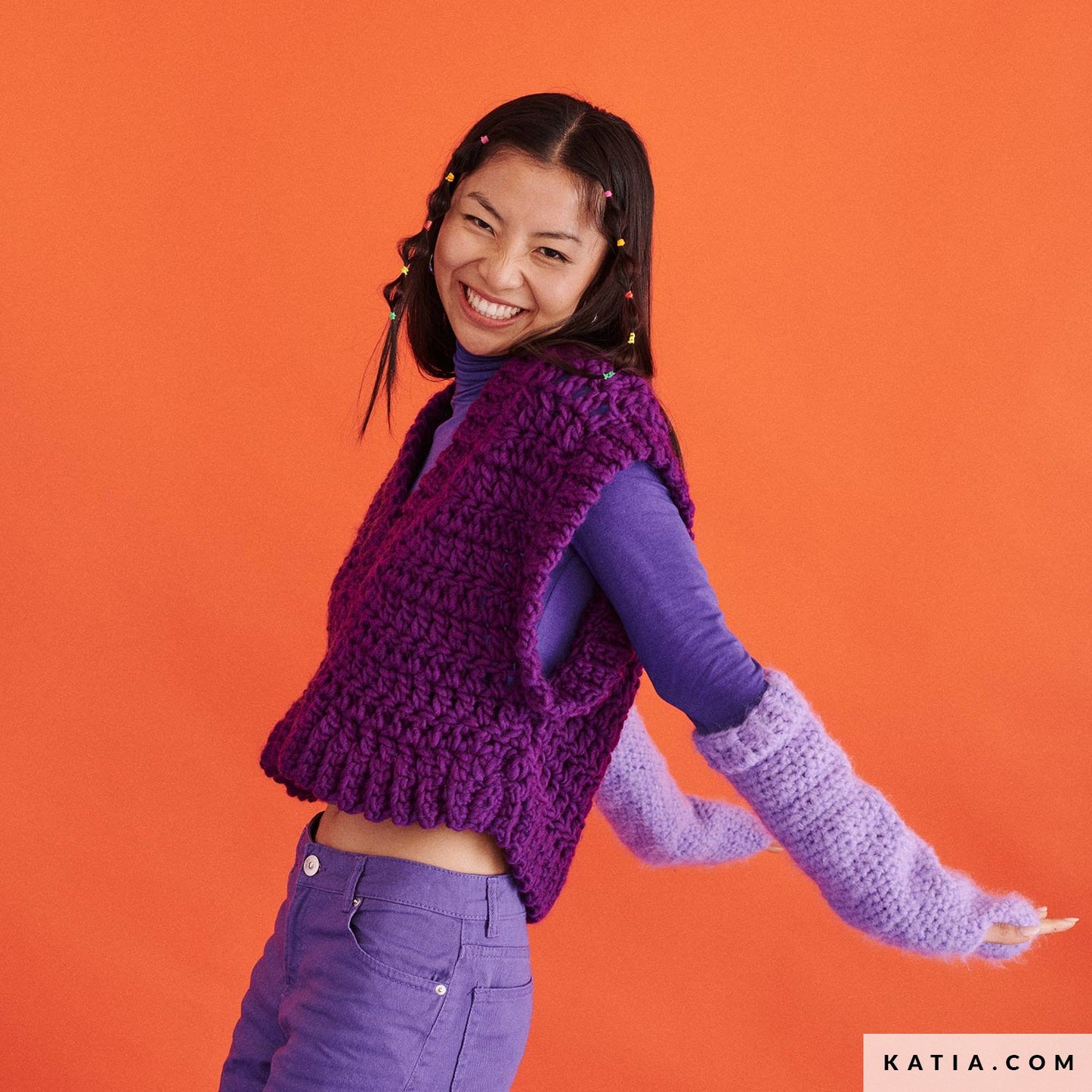 Vest Rosa Haakpakket