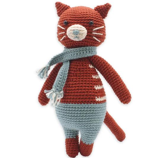 Pixie Kat haakpakket – Compleet set met katoengaren en fournituren voor een mini-kat van 21 cm