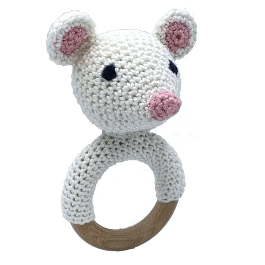 Rammelaar Muis haakpakket – Katoenen haakgaren en patroon voor baby