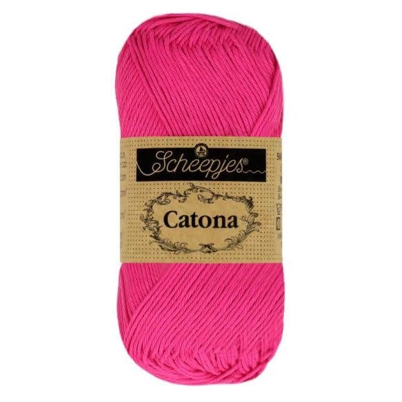 Scheepjes Catona Neon in roze - levendig haakgaren voor opvallende creaties