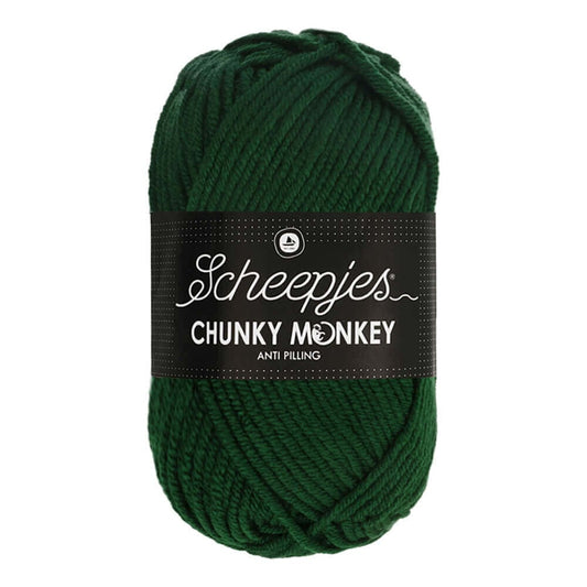 Scheepjes Chunky Monkey breigaren in pine - dikke acrylbreigaren voor warme projecten