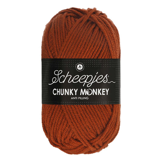 Scheepjes Chunky Monkey breigaren in rust - dikke acrylbreigaren voor warme projecten