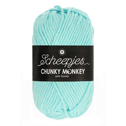 Scheepjes Chunky Monkey breigaren in baby blue - dikke acrylbreigaren voor warme projecten
