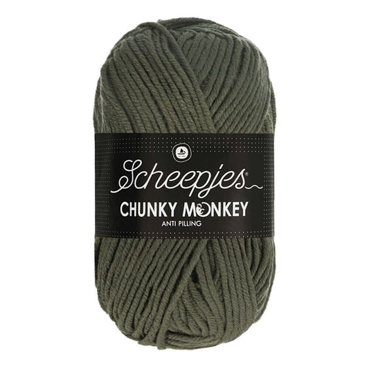 Scheepjes Chunky Monkey breigaren in steel - dikke acrylbreigaren voor warme projecten