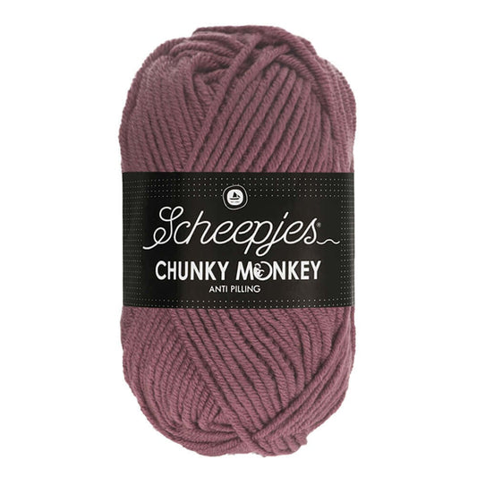 Scheepjes Chunky Monkey breigaren in rosewood - dikke acrylbreigaren voor warme projecten