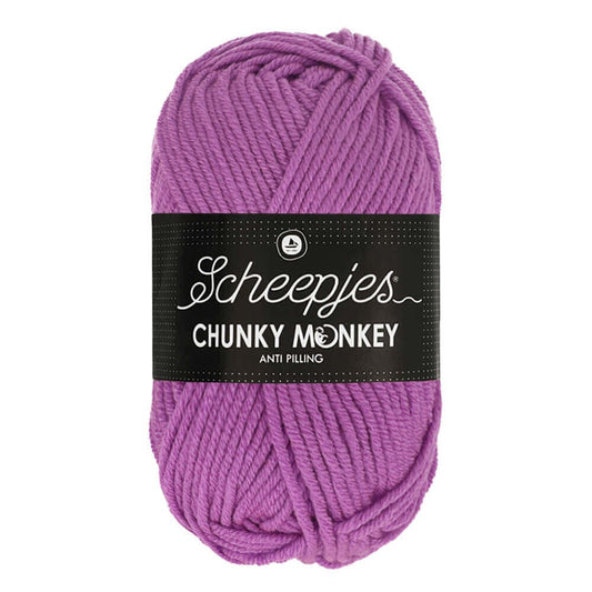 Scheepjes Chunky Monkey breigaren in wild orchid - dikke acrylbreigaren voor warme projecten