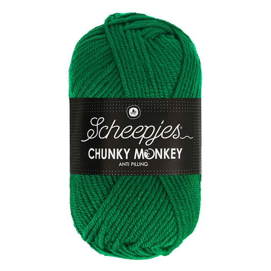 Scheepjes Chunky Monkey breigaren in juniper - dikke acrylbreigaren voor warme projecten