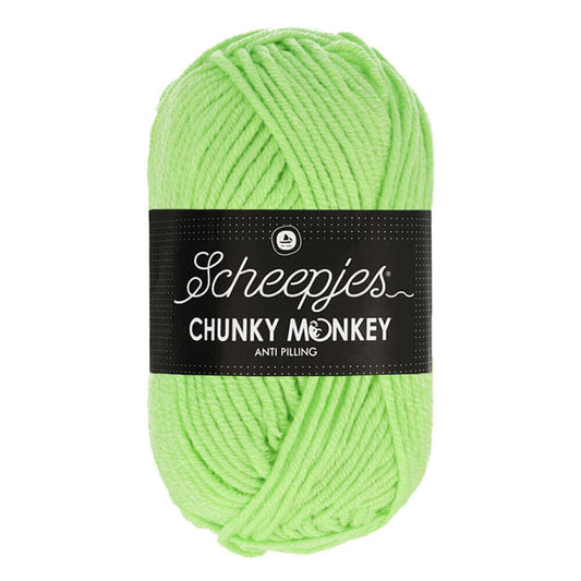 Scheepjes Chunky Monkey breigaren in pistachio - dikke acrylbreigaren voor warme projecten
