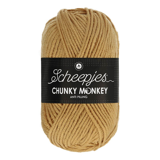Scheepjes Chunky Monkey breigaren in mellow - dikke acrylbreigaren voor warme projecten