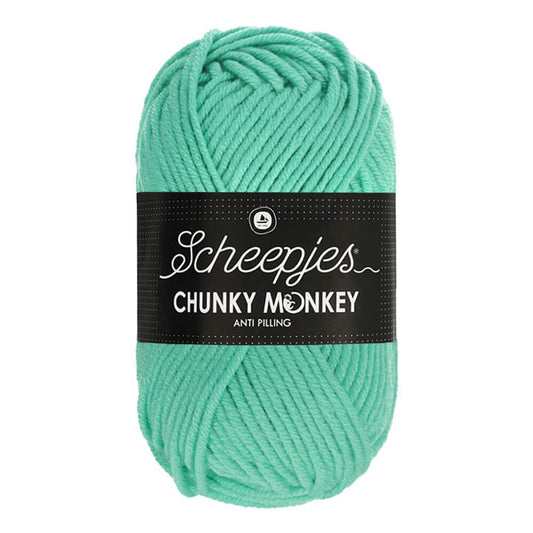 Scheepjes Chunky Monkey breigaren in aqua - dikke acrylbreigaren voor warme projecten