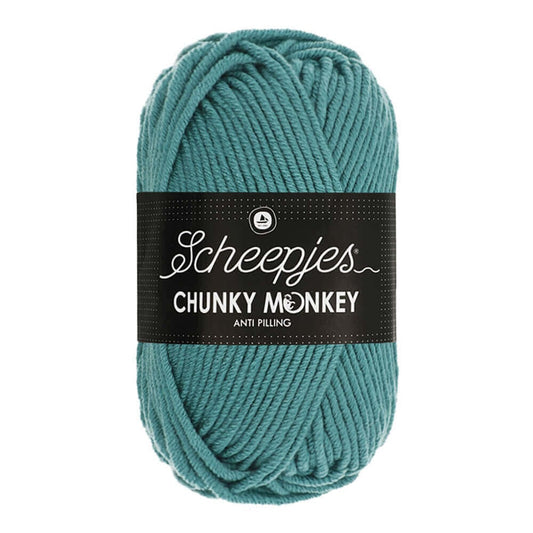 Scheepjes Chunky Monkey breigaren in carolina blue - dikke acrylbreigaren voor warme projecten