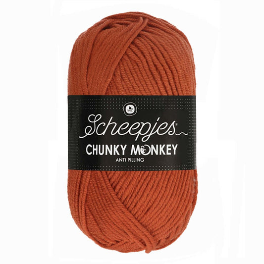 Scheepjes Chunky Monkey breigaren in flame - dikke acrylbreigaren voor warme projecten