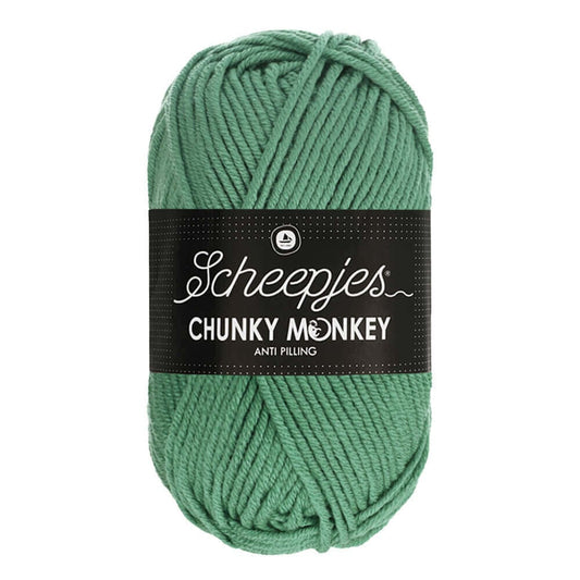 Scheepjes Chunky Monkey breigaren in eucalyptus - dikke acrylbreigaren voor warme projecten
