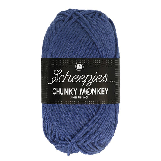 Scheepjes Chunky Monkey breigaren in midnight - dikke acrylbreigaren voor warme projecten