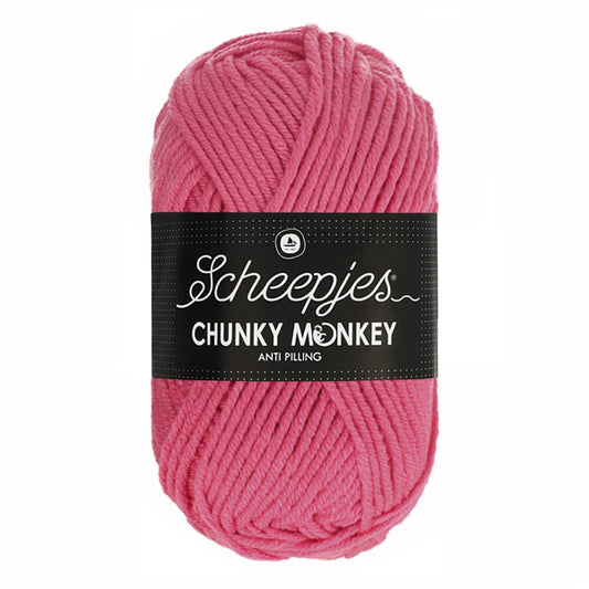 Scheepjes Chunky Monkey breigaren in bubblegum - dikke acrylbreigaren voor warme projecten