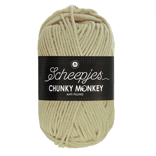 Scheepjes Chunky Monkey breigaren in parchment - dikke acrylbreigaren voor warme projecten