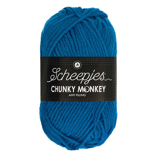 Scheepjes Chunky Monkey breigaren in ultramarine - dikke acrylbreigaren voor warme projecten