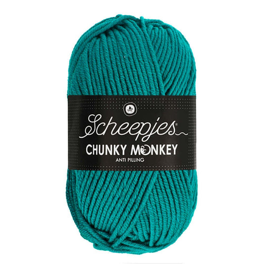 Scheepjes Chunky Monkey breigaren in ocean - dikke acrylbreigaren voor warme projecten
