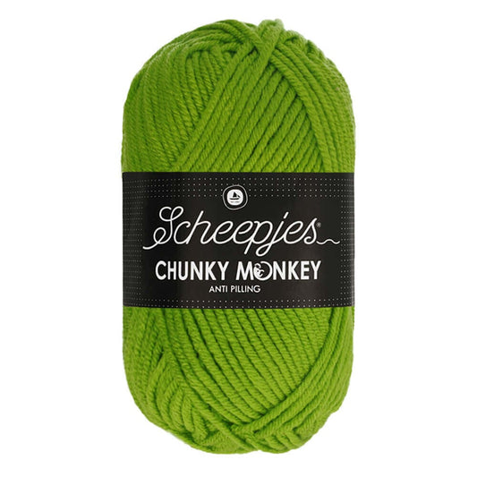 Scheepjes Chunky Monkey breigaren in fern - dikke acrylbreigaren voor warme projecten