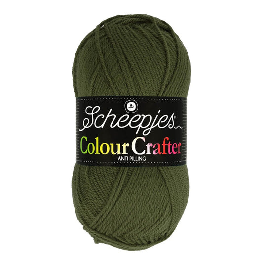 SCHEEPJES Colour Crafter breigaren in kleur 1001 Weert - zijdezacht acryl voor breien en haken